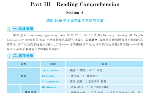 2017.12英语六级考试第3套解析_大学英语四级+六级_六级真题_六级真题_1990年-2018年真题资料合集_2017年12月CET6题+解+音频_03、答案解析