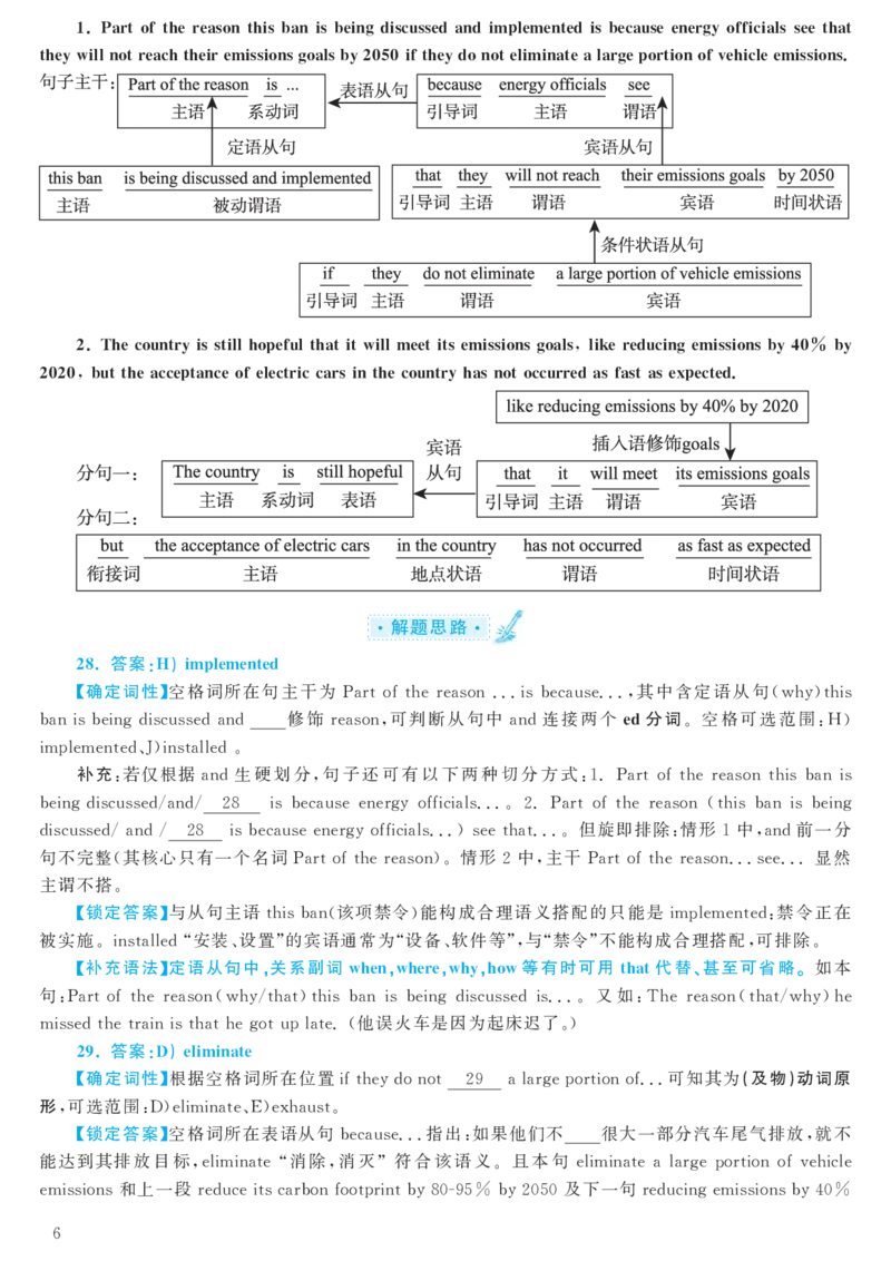 2017.12英语六级考试第3套解析_大学英语四级+六级_六级真题_六级真题_1990年-2018年真题资料合集_2017年12月CET6题+解+音频_03、答案解析