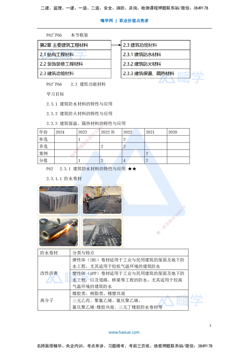13.2025臧雪志-3D实景通关-第2章建筑材料2.3功能材料_2026年一级建造师_2026年一建建筑_2025年一建建筑SVIP_02-基础精讲✿高端面授✿深度强化_26-建筑《实景精讲通关》臧雪志HX