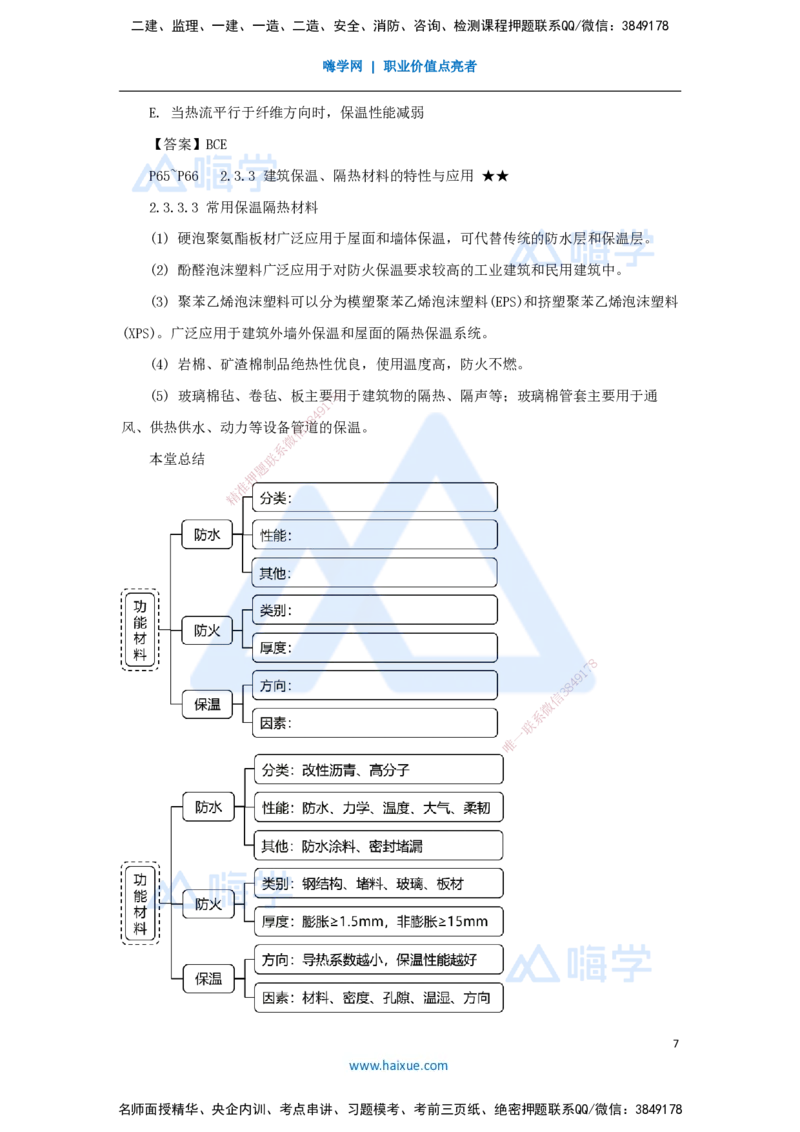 13.2025臧雪志-3D实景通关-第2章建筑材料2.3功能材料_2026年一级建造师_2026年一建建筑_2025年一建建筑SVIP_02-基础精讲✿高端面授✿深度强化_26-建筑《实景精讲通关》臧雪志HX