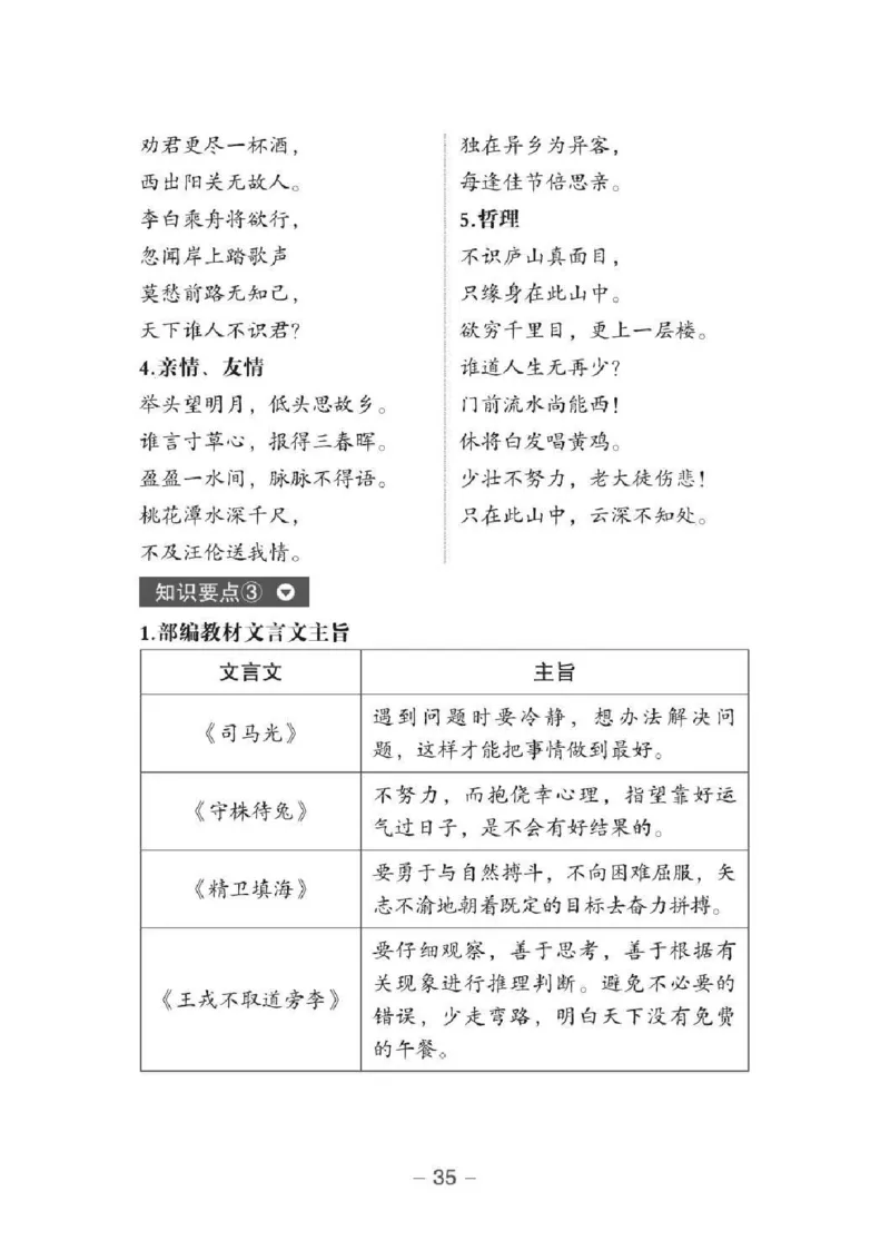 小升初语文总复习知识手册(48页)(PDF格式)_6年级小红书最新热门资料(1)