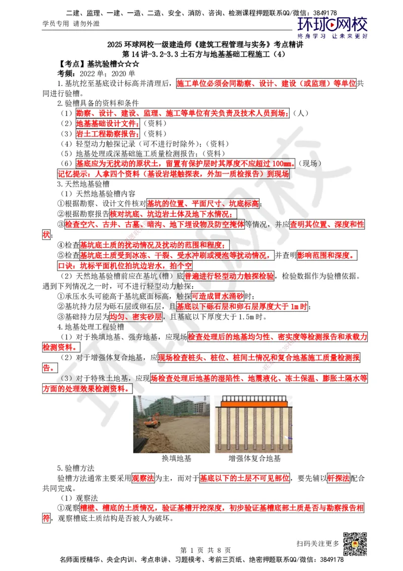 15.第14讲-32-33土石方与地基基础工程施工(4)_2026年一级建造师_2026年一建建筑_2025年一建建筑SVIP_02-基础精讲✿高端面授✿深度强化_马红