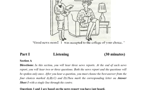 2015年06月四级真题第3套可复制可搜索_大学英语四级+六级_四级真题_四级真题_1990年-2018年真题资料合集_2015年06月CET4题+解+音频_01、真题PDF版（推荐使用）❤