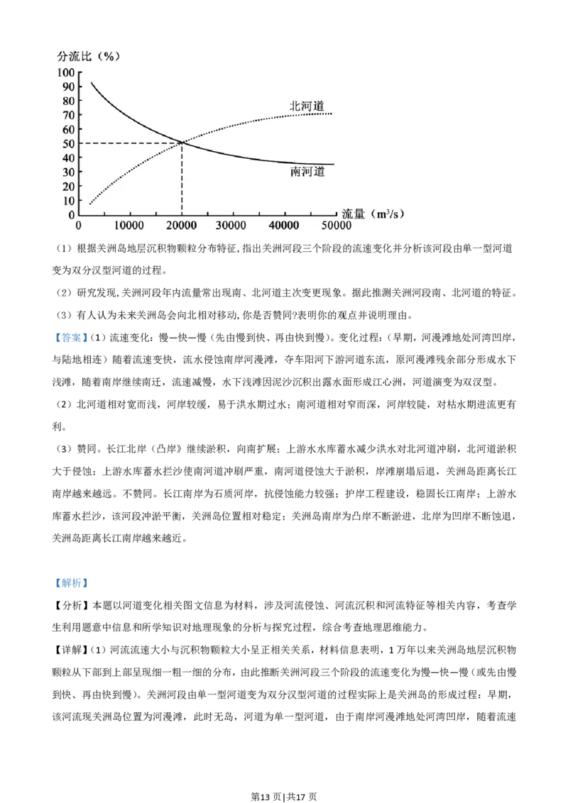2021年高考地理试卷（湖南）（解析卷）_地理历年高考真题_新&middot;PDF版2008-2025&middot;高考地理真题_地理（按年份分类）2008-2025_2021&middot;地理高考真题