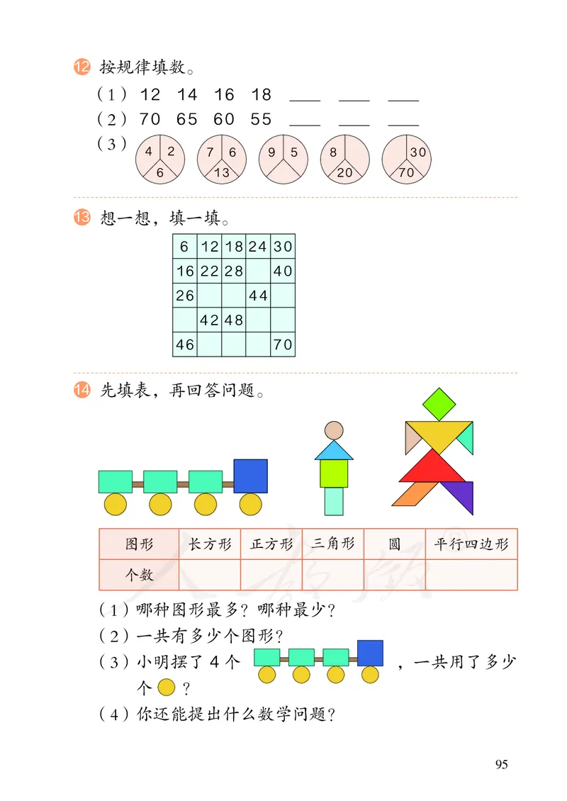 2022数学人教版一年级下册PDF电子课本_一年级上下册资料_小学一年级学习资料-25年更新版_1-04、小学一年级数学下册_1-4-4、电子教材、课本