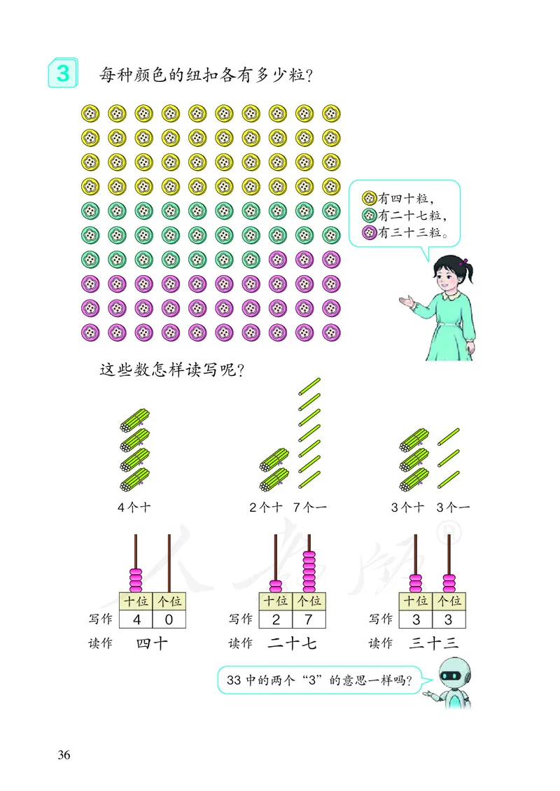 2022数学人教版一年级下册PDF电子课本_一年级上下册资料_小学一年级学习资料-25年更新版_1-04、小学一年级数学下册_1-4-4、电子教材、课本