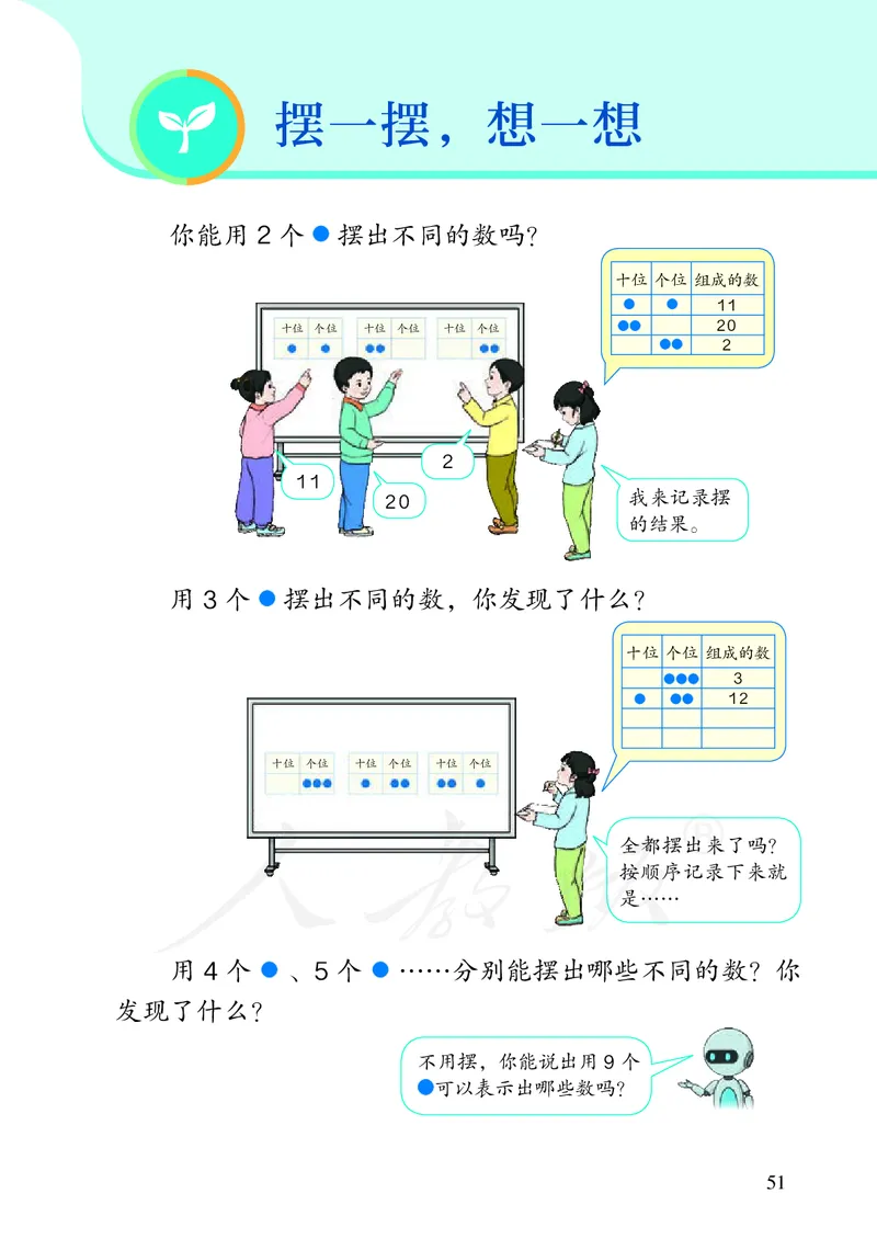 2022数学人教版一年级下册PDF电子课本_一年级上下册资料_小学一年级学习资料-25年更新版_1-04、小学一年级数学下册_1-4-4、电子教材、课本