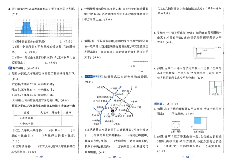 25春学霸提优大试卷3下人教数学_三年级上下册资料_53黄冈多个品牌系列资料_数学