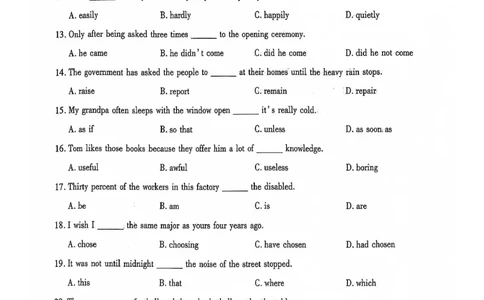 2024全国体育单招标准模拟英语训练卷（4套）_006体育资料_英语2011-2025年真题+59套模拟卷_2024（新考纲）全国体育单招全真模拟卷（英语）（47套）