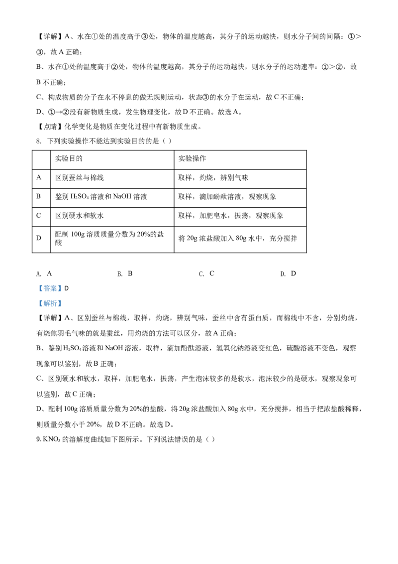 2019年福建省中考化学真题（解析卷）_福建中考1_5.福建中考化学（2017-2025）