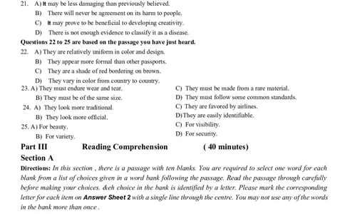 2021.06四级真题第2套_大学英语四级+六级_四级真题_四级真题_2021年06月CET4题+解+音频_02、真题word版
