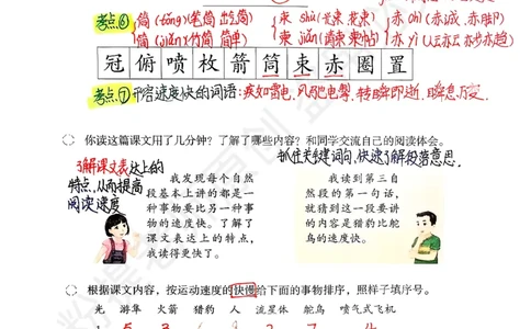 五上语文手写笔记（3）持续更新_小学全网线上同款资料_k92_语文_五上语文每课考点预习＋复习