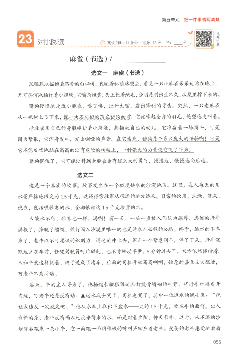 25秋《一本阅读题》4上语文_25秋《一本阅读题》语文