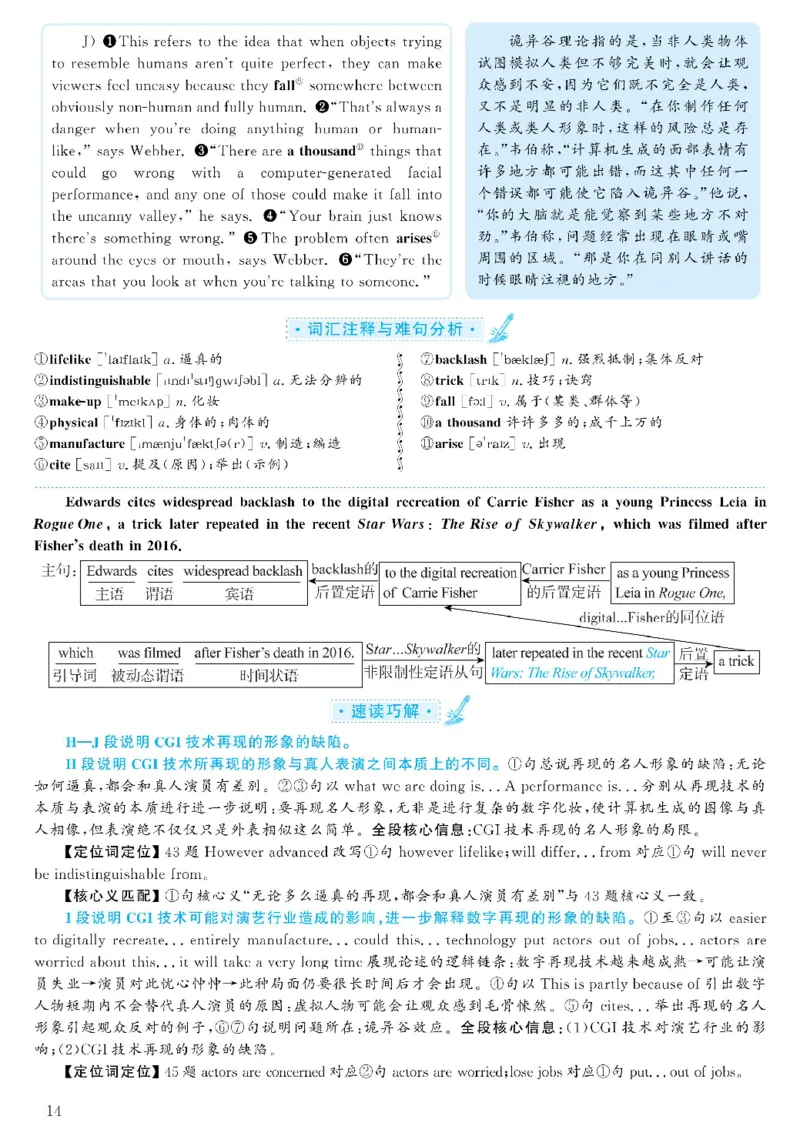 2021.06英语六级考试第3套解析_大学英语四级+六级_六级真题_六级真题_2021年06月CET6题+解+音频_03、答案解析