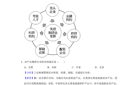 2021年高考地理试卷（重庆）（解析卷）_地理历年高考真题_新&middot;PDF版2008-2025&middot;高考地理真题_地理（按年份分类）2008-2025_2021&middot;地理高考真题
