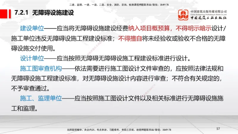 A20节：7.1.1工程建设标准的制定～7.2.3无障碍环境建设监督管理（1.13）_2026年一建法规_2025年一建法规SVIP_02-基础精讲✿高端面授✿深度强化_06-法规《两轮基础直播》王文静JGS