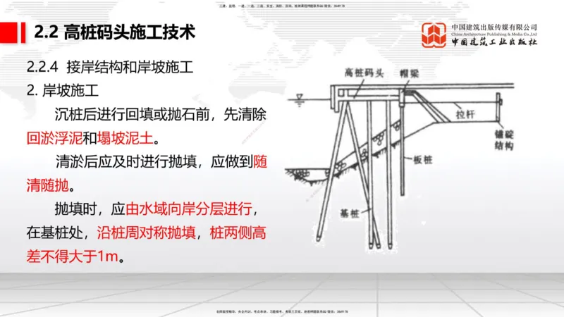 A20节：2.2高桩码头施工技术（3）-2.3板桩码头施工技术（01.15）_2026年一级建造师_2026年一建港航_2025年一建港航SVIP_02-基础精讲✿高端面授✿深度强化_讲义