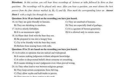 2022年12月英语六级真题第2套_大学英语四级+六级_六级真题_六级真题_2022年12月CET6题+解+音频_02、真题word版