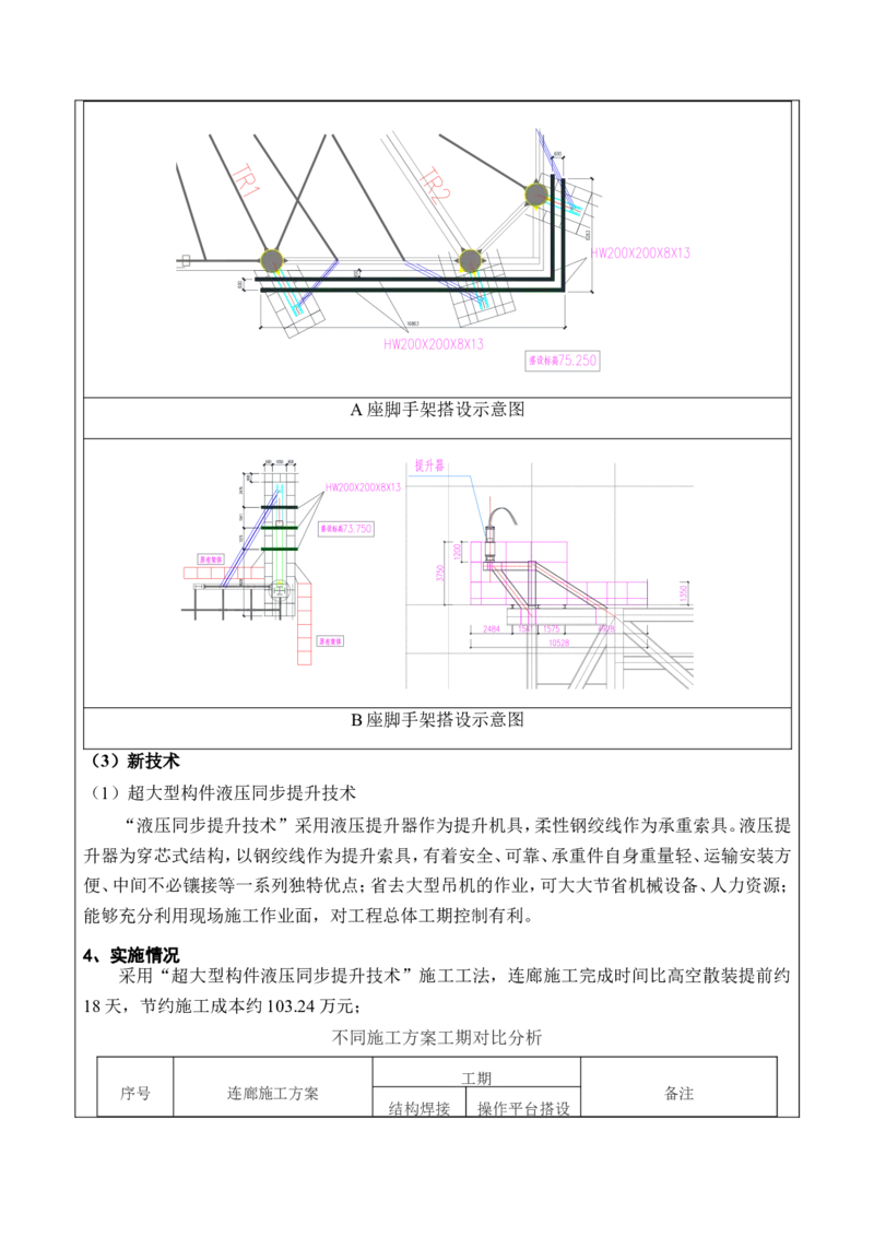 2022年度施工组织设计、施工方案编制技能竞赛申报表（康泰）_2021-2023年优秀施组方案_施工方案_方案36-连廊钢结构整体提升专项施工方案