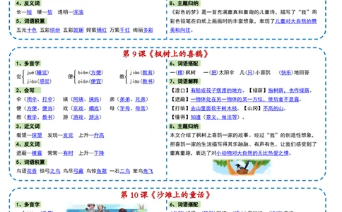 2050二年级下册语文彩色一课一贴(2)_二年级上下册资料_二年级下册小红书同款资料_二下语文_二下语文