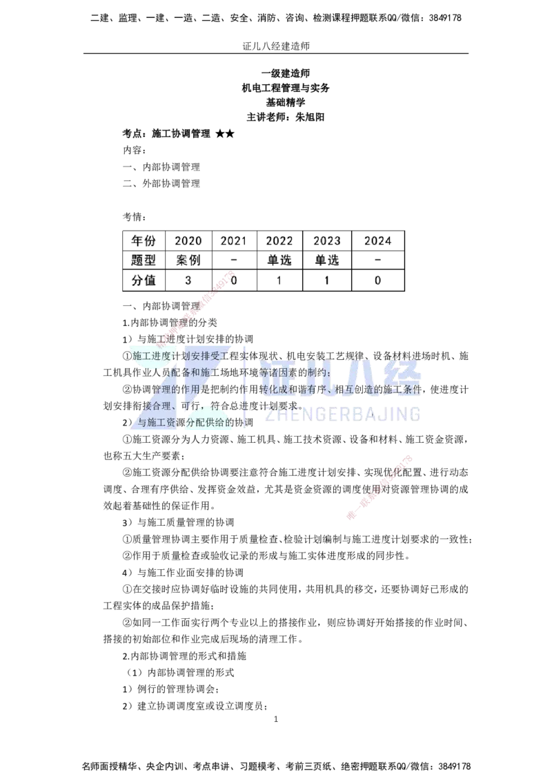 96.一建机电基础精学-97机电工程项目资源与协调管理-3_2026年一级建造师_2026年一建机电_2025年一建机电SVIP_02-基础精讲✿高端面授✿深度强化_讲义