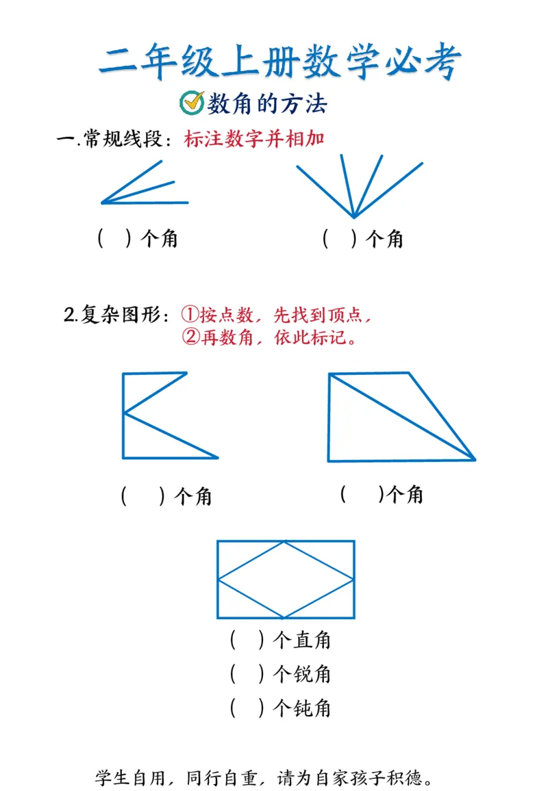 二上数学重点预习_二上数学25秋