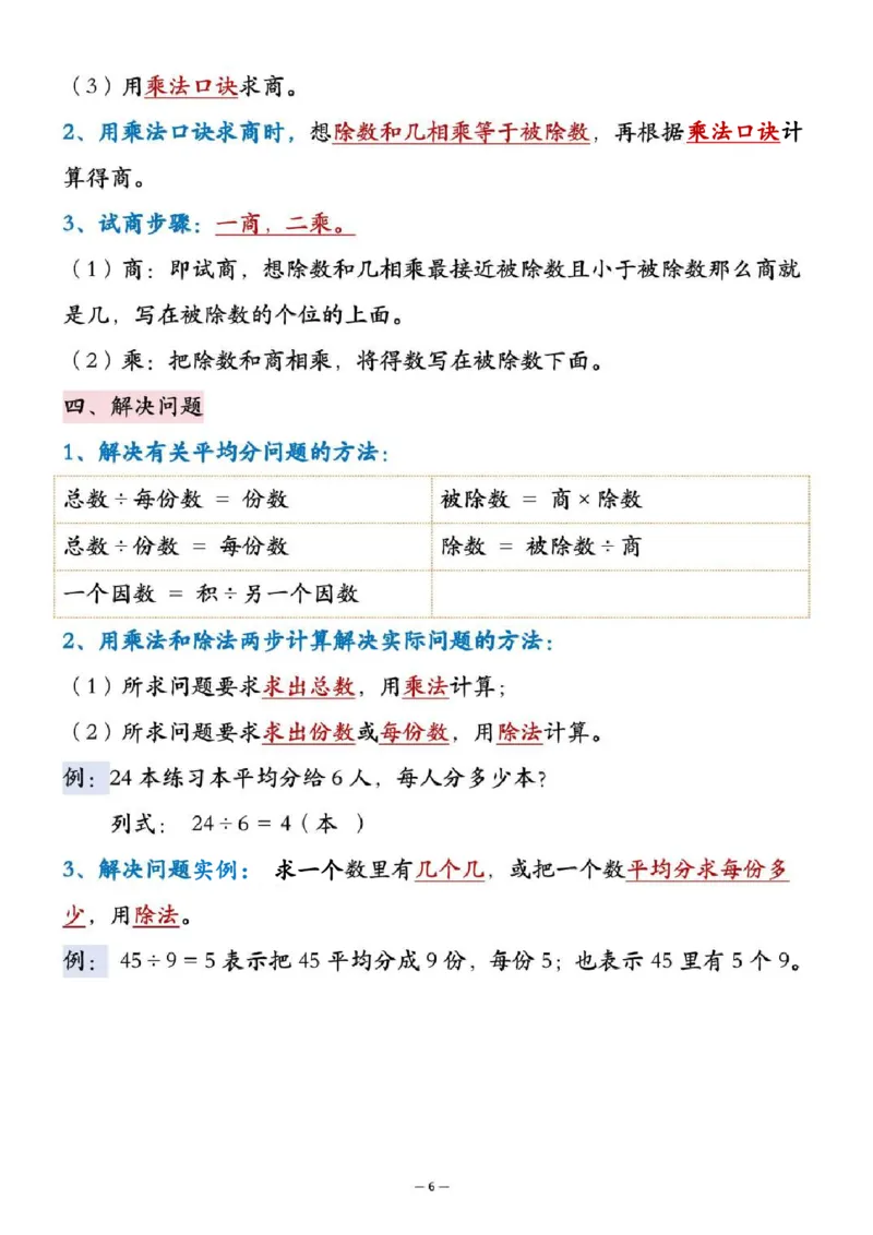 二上通用版数学25新必背知识点汇总_🍎⭐️期中知识汇总人教25年上册