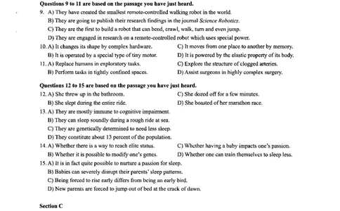 2024年6月六级第二套原题_大学英语四级+六级_六级真题_六级真题_2024年06月CET6题+解+音频_2024年6月六级真题-原题_扫描版（打印推荐）