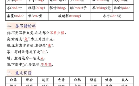 五上期中高频考点_🍎⭐️期中知识汇总语文25年上册_五上