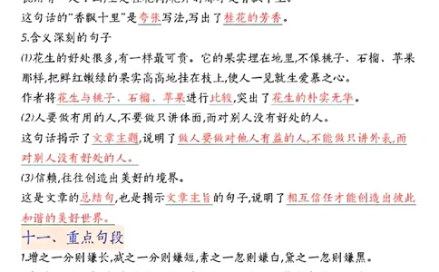 五上期中高频考点_🍎⭐️期中知识汇总语文25年上册_五上