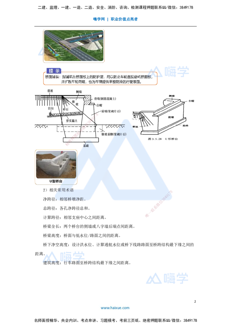 13.2025王欢-3D实景通关-专题二（1）城市桥梁结构组成与类型_2026年一级建造师_2026年一建市政_2025年一建市政SVIP_02-基础精讲✿高端面授✿深度强化_讲义