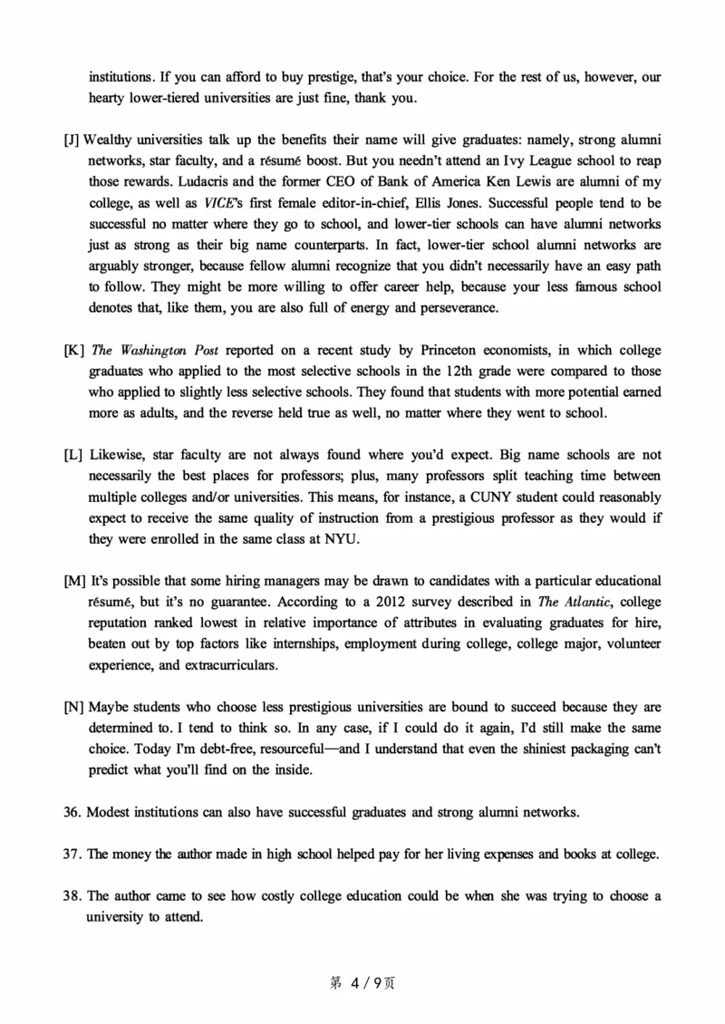 2018.06六级真题第3套可复制可搜索，打印首选_大学英语四级+六级_六级真题_六级真题_1990年-2018年真题资料合集_2018年06月CET6题+解+音频_01、真题PDF版（推荐打印）❤