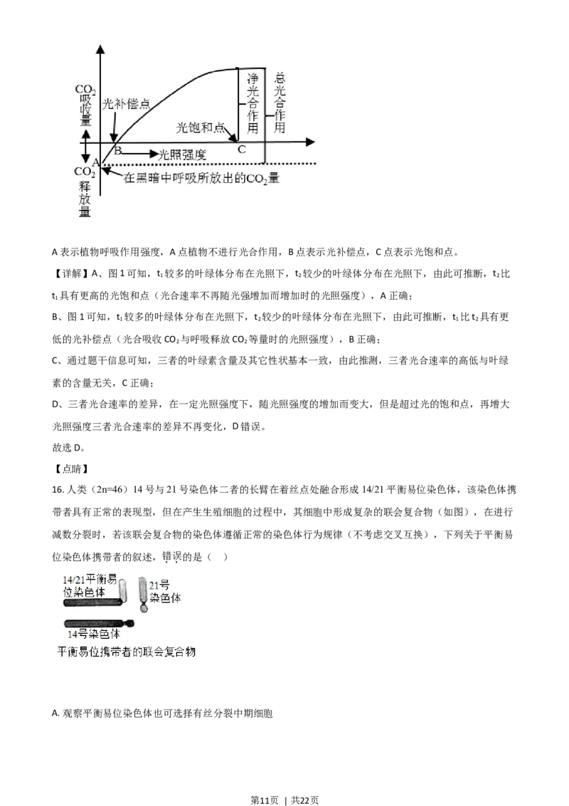 2021年高考生物试卷（广东）（解析卷）_生物历年高考真题_新&middot;Word版2008-2025&middot;高考生物真题_生物（按年份分类）2008-2025_2021&middot;高考生物真题