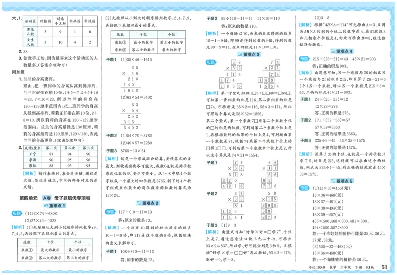 25春三下数学王朝霞培优100分_三年级上下册资料_53黄冈多个品牌系列资料_数学