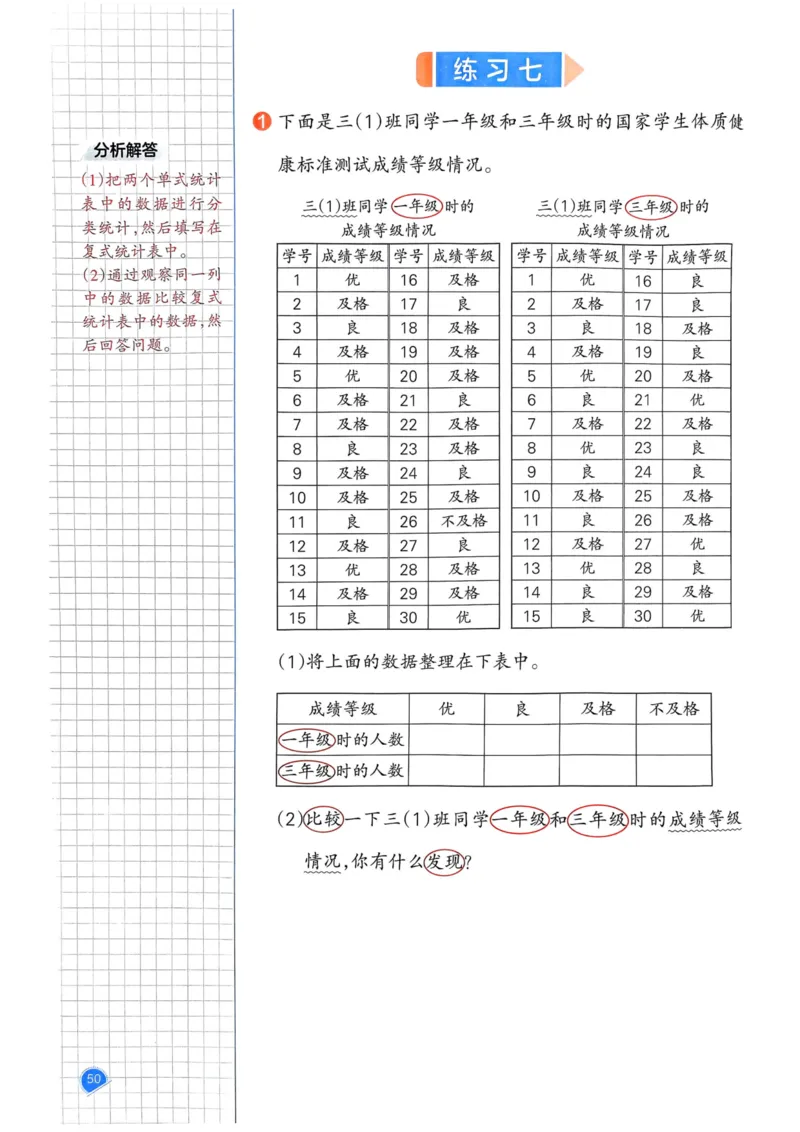 25春一本预习笔记3下数学_三年级上下册资料_53黄冈多个品牌系列资料_数学