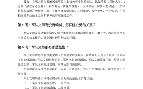 军职文职百问百答手册_军队文职(1)