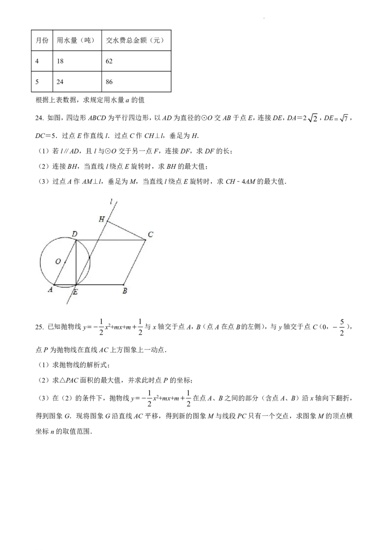 2021-2022学年越秀区九年级上学期期末数学试题_广州九上月考+期中+期末+一模二模+中考真题_广州初中九上期末阶段试题（部分名校卷）