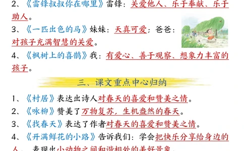2106二下丨语文期中复习必背知识点10页_二年级上下册资料_二年级下册小红书同款资料_二下语文_二下语文