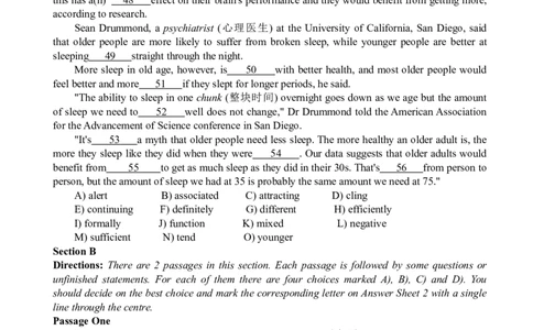 2011年6月四级阅读真题_Password_Removed_大学英语四级+六级_四级真题_专项_四级仔细阅读_2010-2014_2010-2012四级