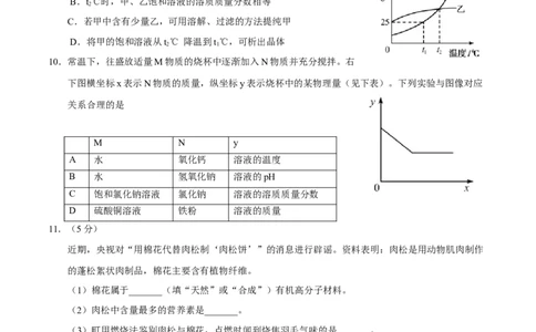 2017年福建省中考化学真题（空白卷）_福建中考1_5.福建中考化学（2017-2025）