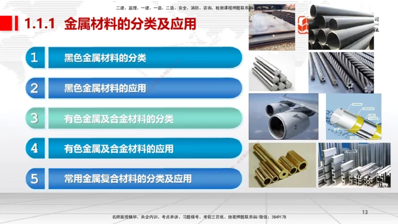 A01节：1.1机电工程常用材料（11.14）_2026年一级建造师_2026年一建机电_2025年一建机电SVIP_02-基础精讲✿高端面授✿深度强化_05-机电《两轮基础直播》闫娜JGS_讲义