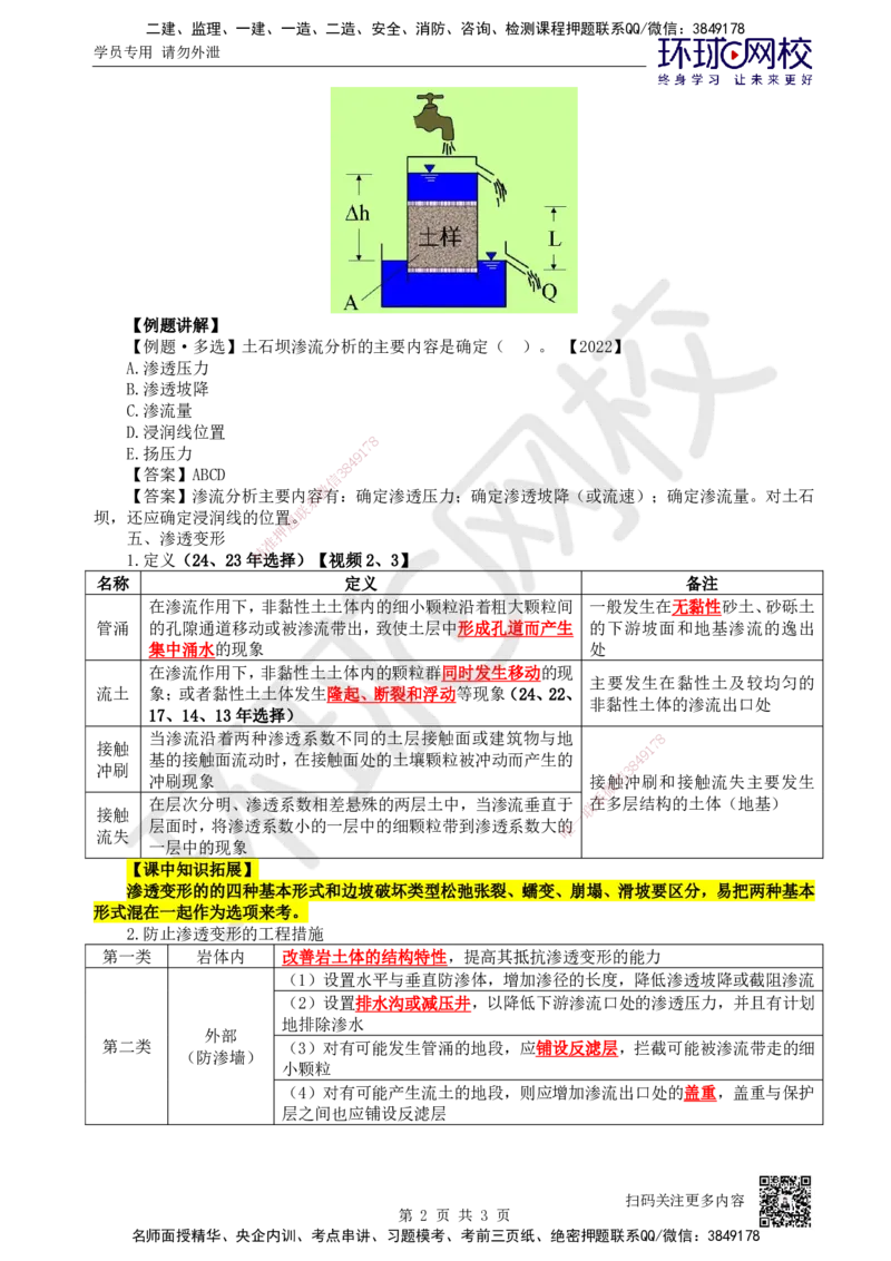 13.第13讲-12渗流分析_2026年一级建造师_2026年一建水利_2025年一建水利SVIP_02-基础精讲✿高端面授✿深度强化_18-水利《考点精讲班》赵珊珊、刘二林HQ_赵珊珊