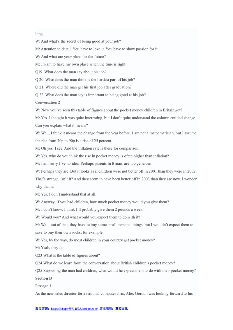 2010年6月英语四级听力答案解析_大学英语四级+六级_四级真题_专项_四级听力专项_2010-2015_2010-2012四级_答案解析