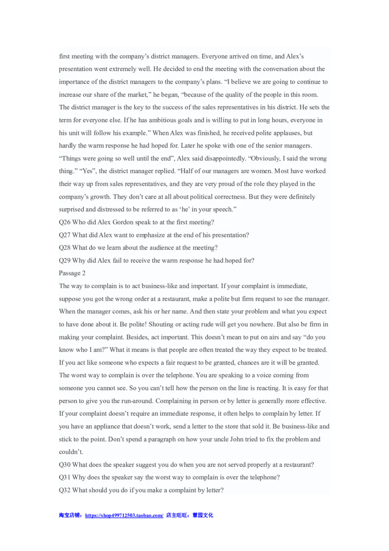 2010年6月英语四级听力答案解析_大学英语四级+六级_四级真题_专项_四级听力专项_2010-2015_2010-2012四级_答案解析