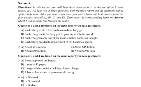 2015年12月四级真题第2套可复制可搜索_大学英语四级+六级_四级真题_四级真题_1990年-2018年真题资料合集_2015年12月CET4题+解+音频_01、真题PDF版（推荐使用）❤