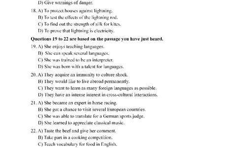 2015年12月四级真题第2套可复制可搜索_大学英语四级+六级_四级真题_四级真题_1990年-2018年真题资料合集_2015年12月CET4题+解+音频_01、真题PDF版（推荐使用）❤