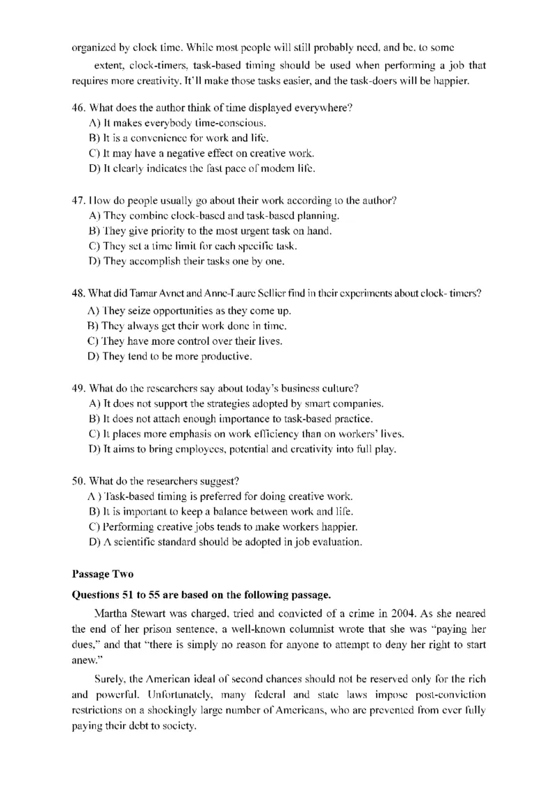 2015年12月四级真题第2套可复制可搜索_大学英语四级+六级_四级真题_四级真题_1990年-2018年真题资料合集_2015年12月CET4题+解+音频_01、真题PDF版（推荐使用）❤