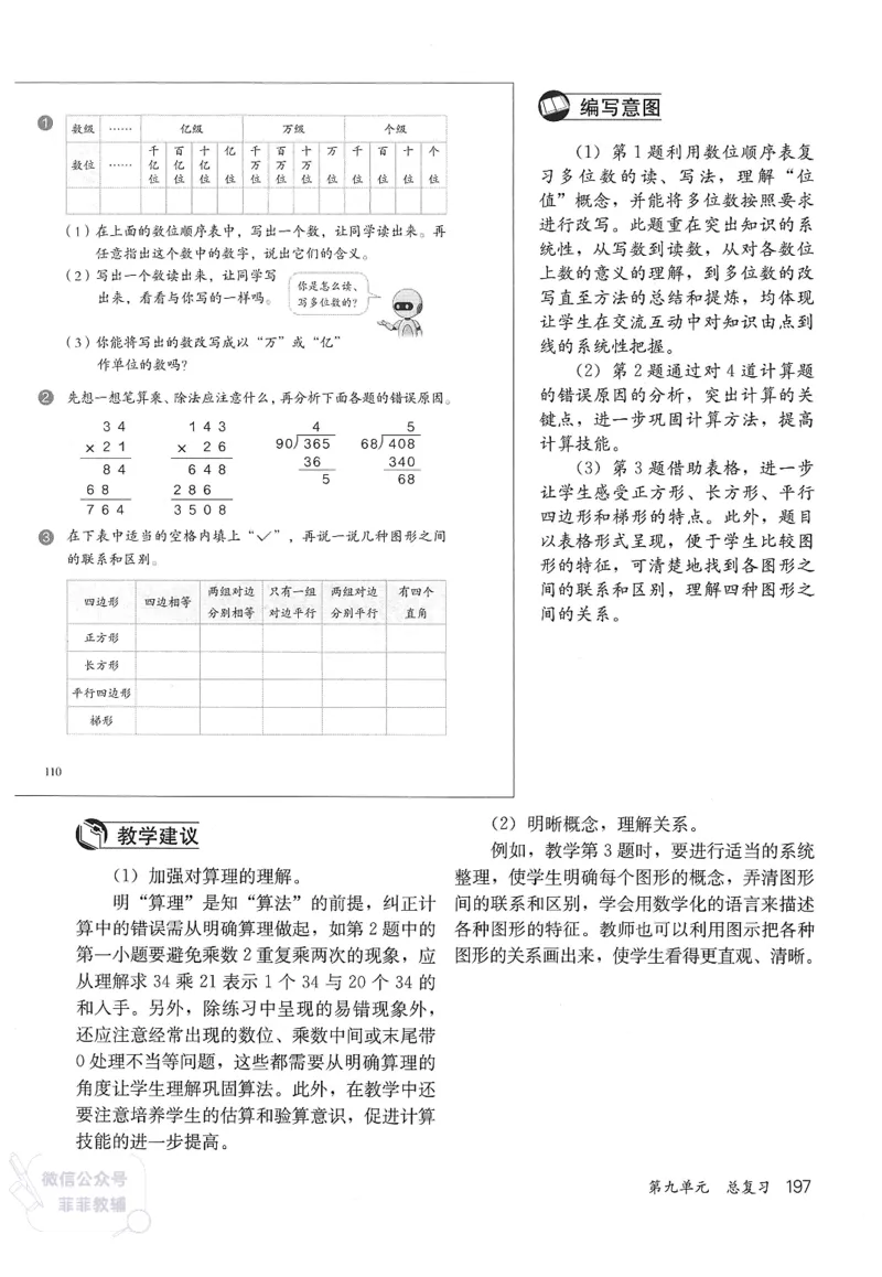 人教版教师教学用书数学四年级上册_《教师教学用书（教参）》25秋数学1-6年级上册（人教版）