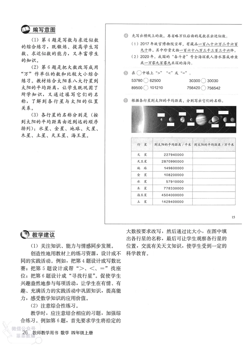 人教版教师教学用书数学四年级上册_《教师教学用书（教参）》25秋数学1-6年级上册（人教版）