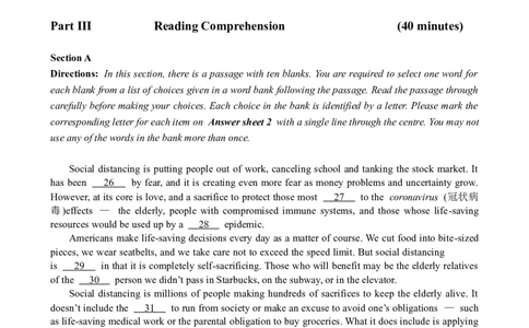 2020年12月六级真题（第3套）_大学英语四级+六级_六级真题_六级真题_2020年12月CET6题+解+音频_02、真题Word版